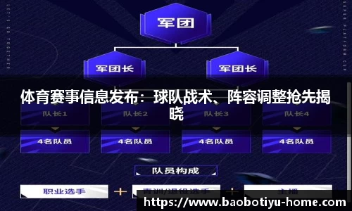 体育赛事信息发布：球队战术、阵容调整抢先揭晓